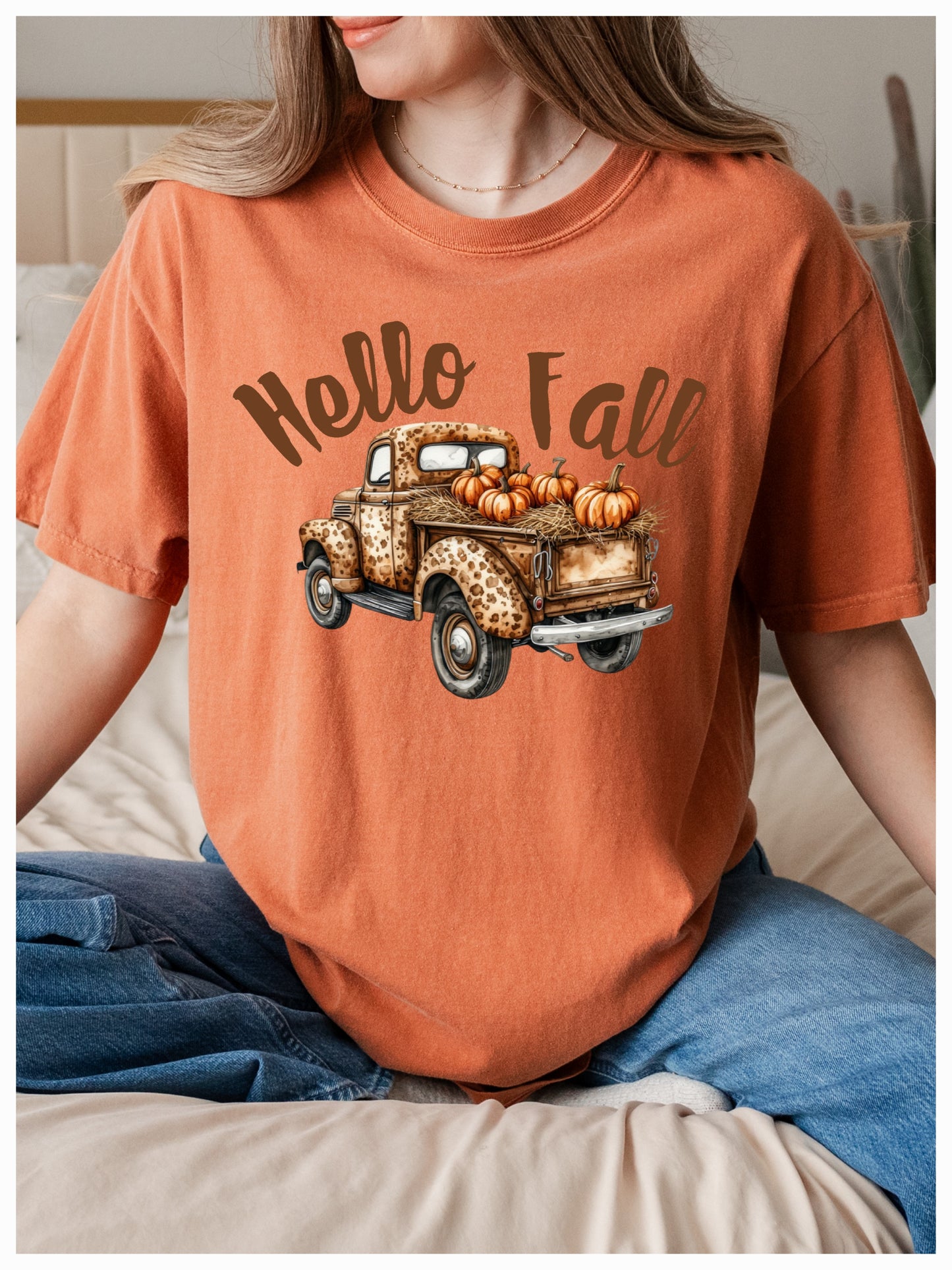 Fall Leopard Truck CC Yam Tee *PREORDER*