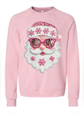 Sponge Fleece Faux Sequin Santa Pink