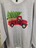 Buffalo Plaid Truck Sweatshirt