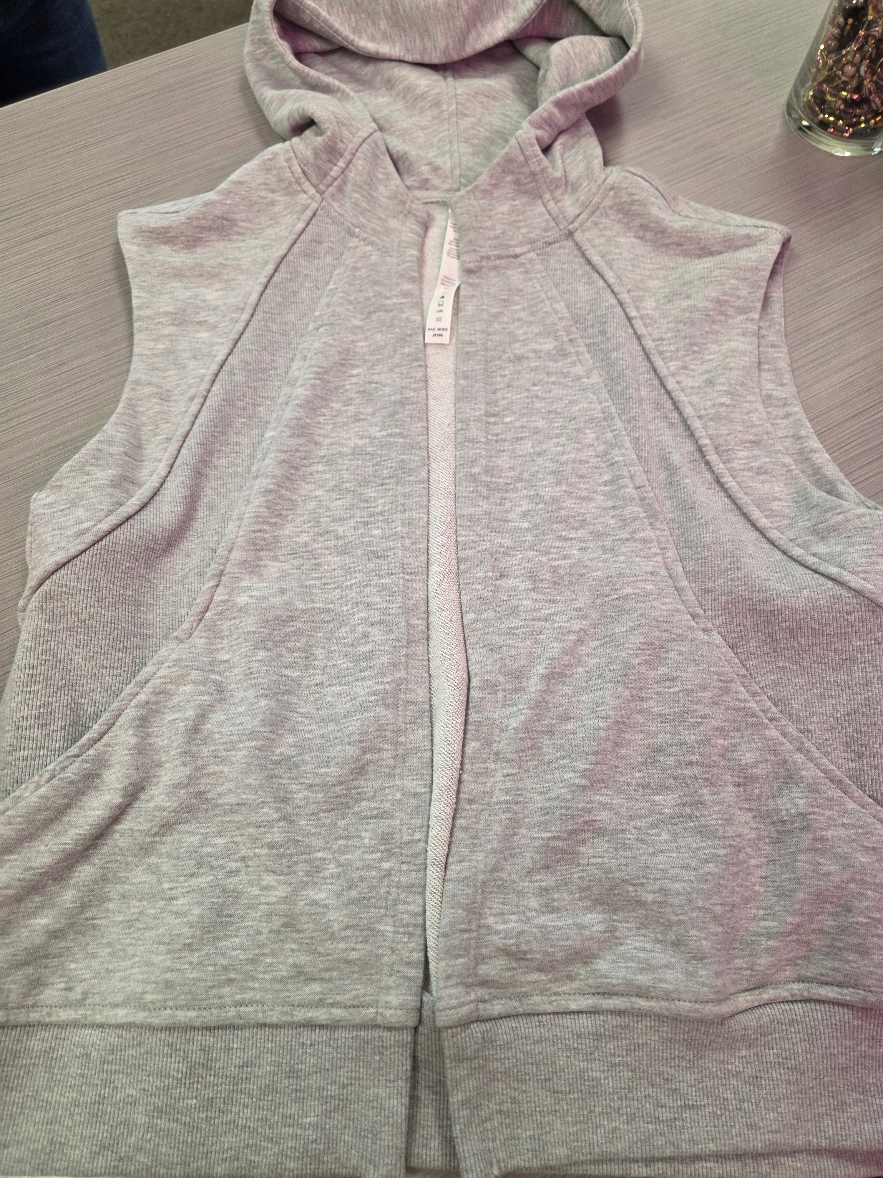 Rae Mode Sleeveless French Terry Hoodie VEST