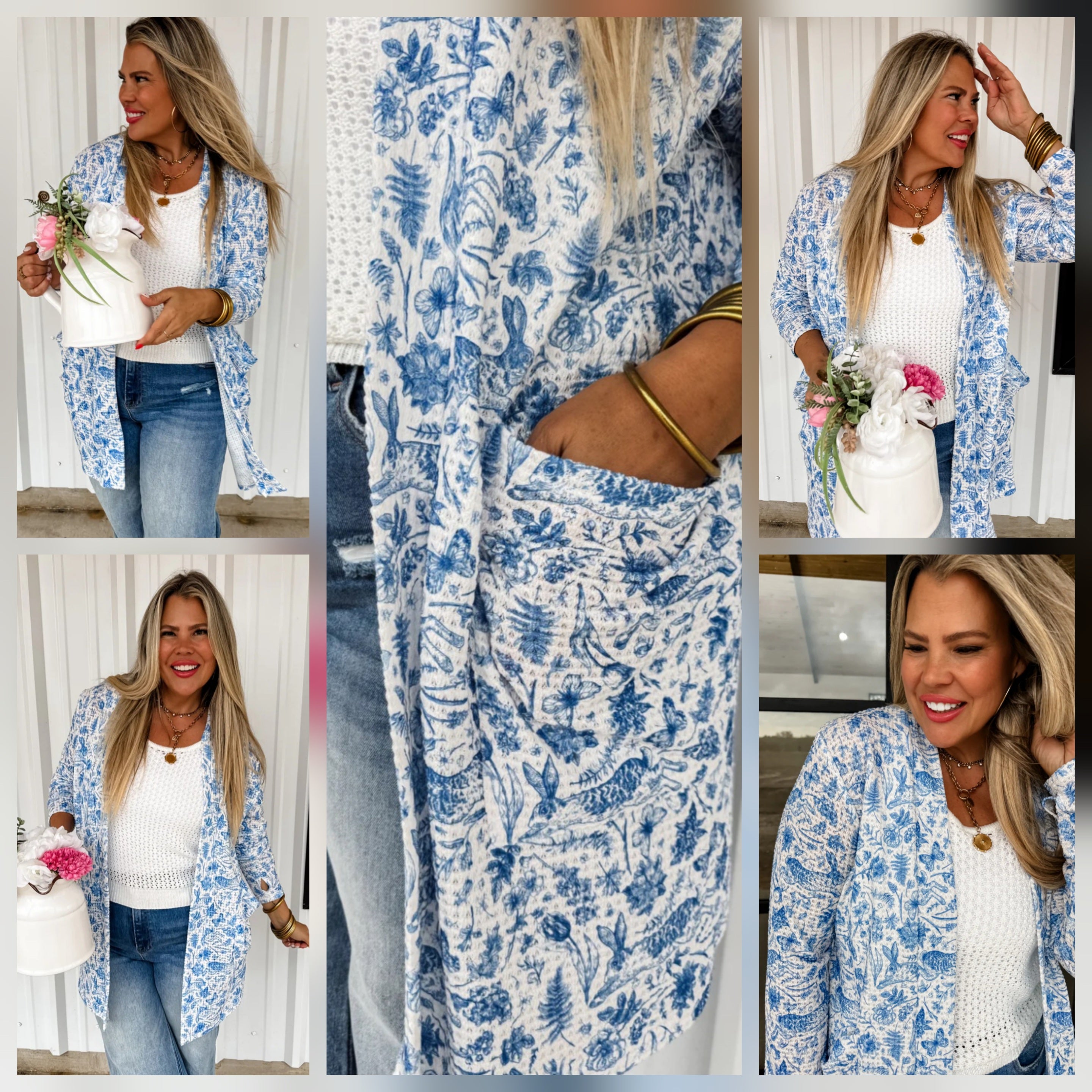 Blakeley Spring Print Lola Cardigan