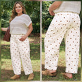 Brown Polka Dot Plus Size Jeans *PREORDER*