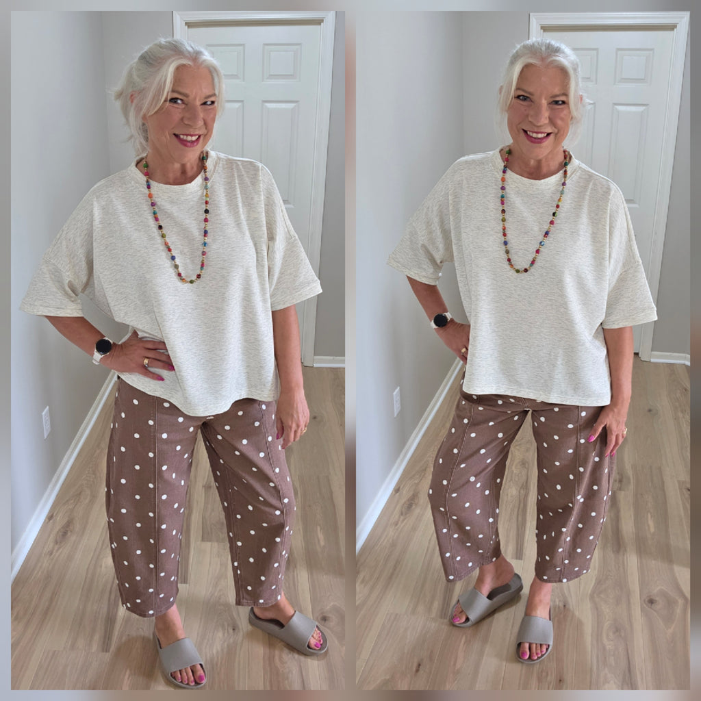 Brown Polka Dot Jean *PREORDER*
