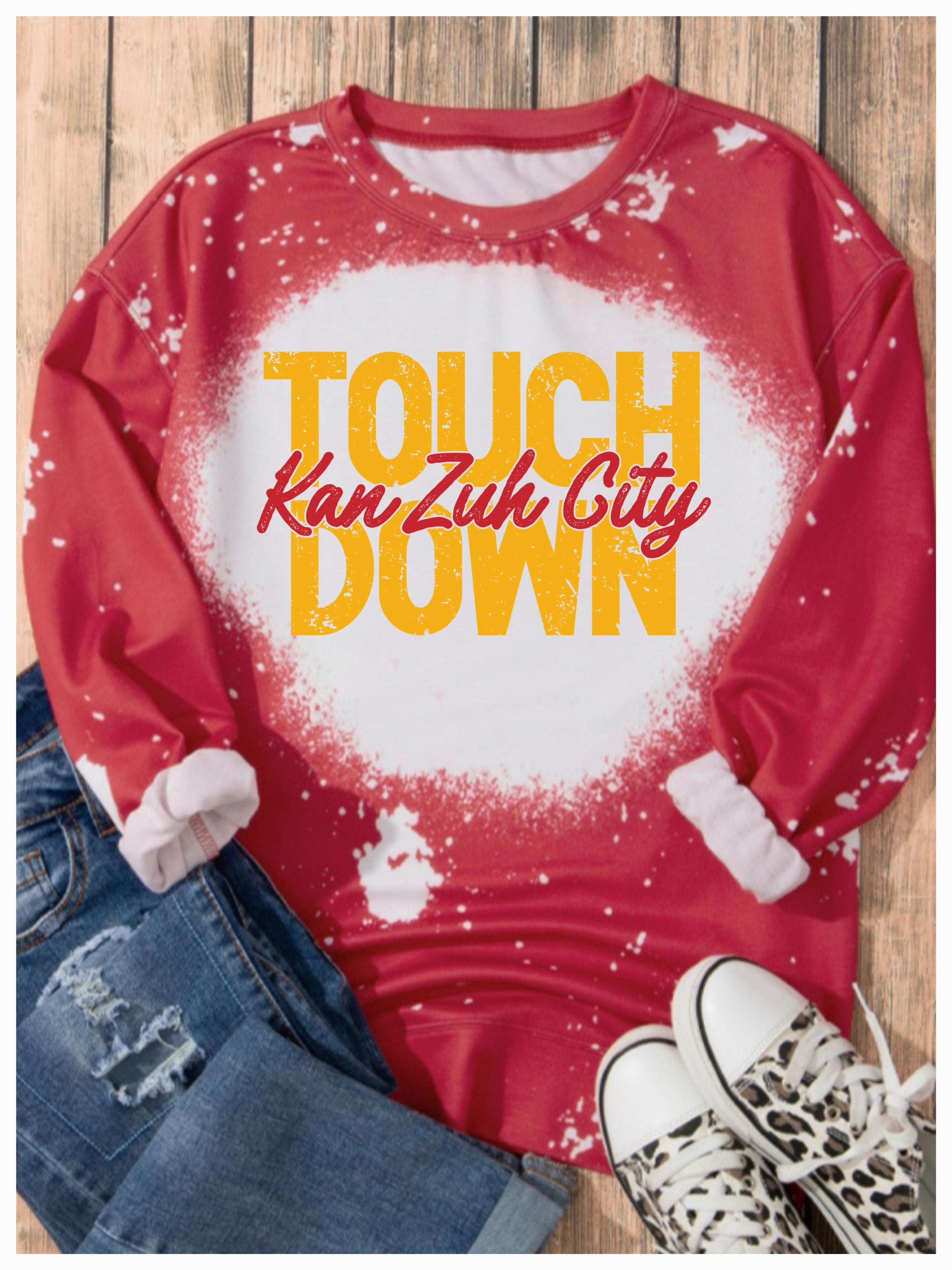 Bleached Performance Pullover Red *PREORDER*