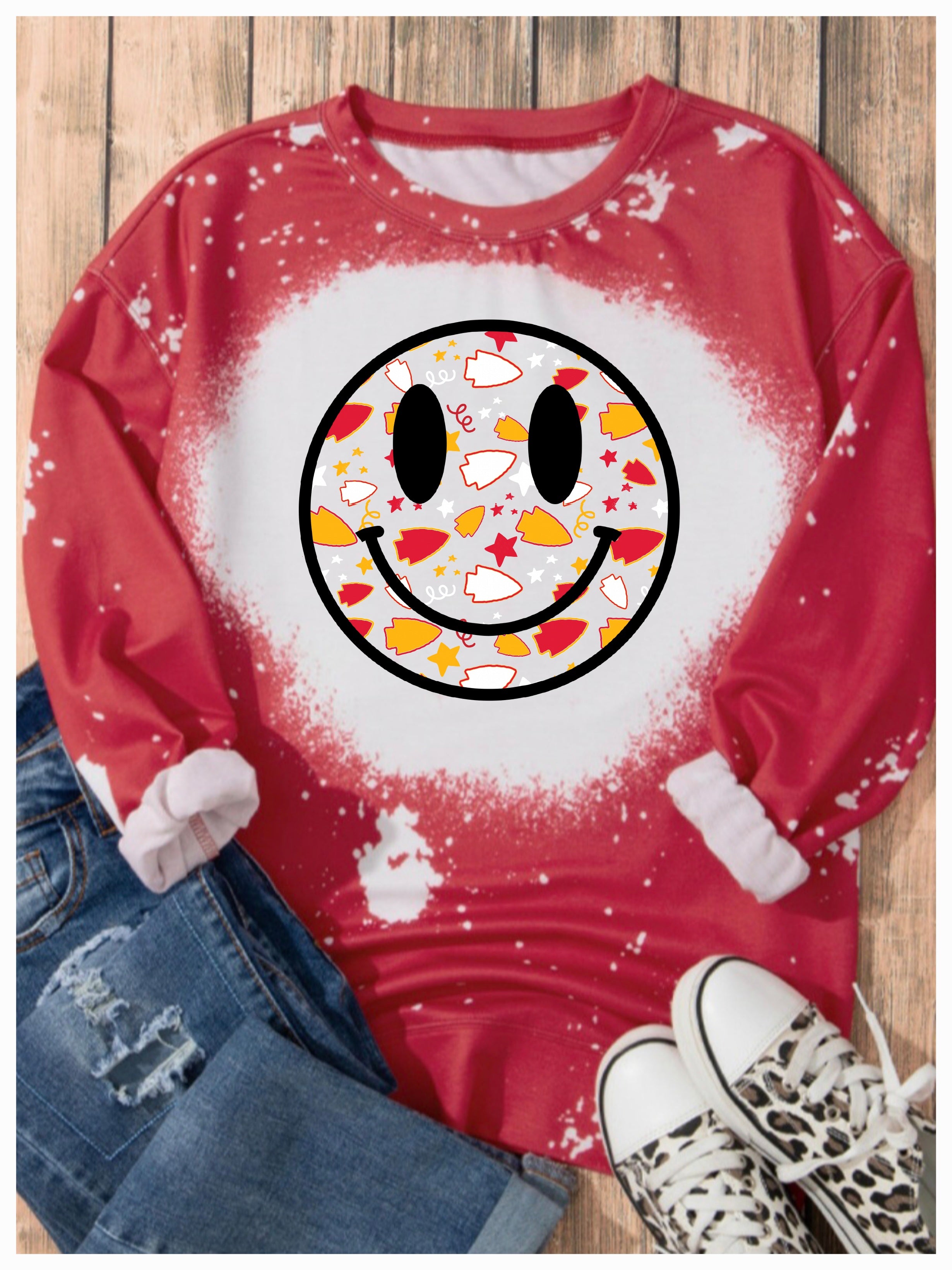 Bleached Performance Pullover Red *PREORDER*