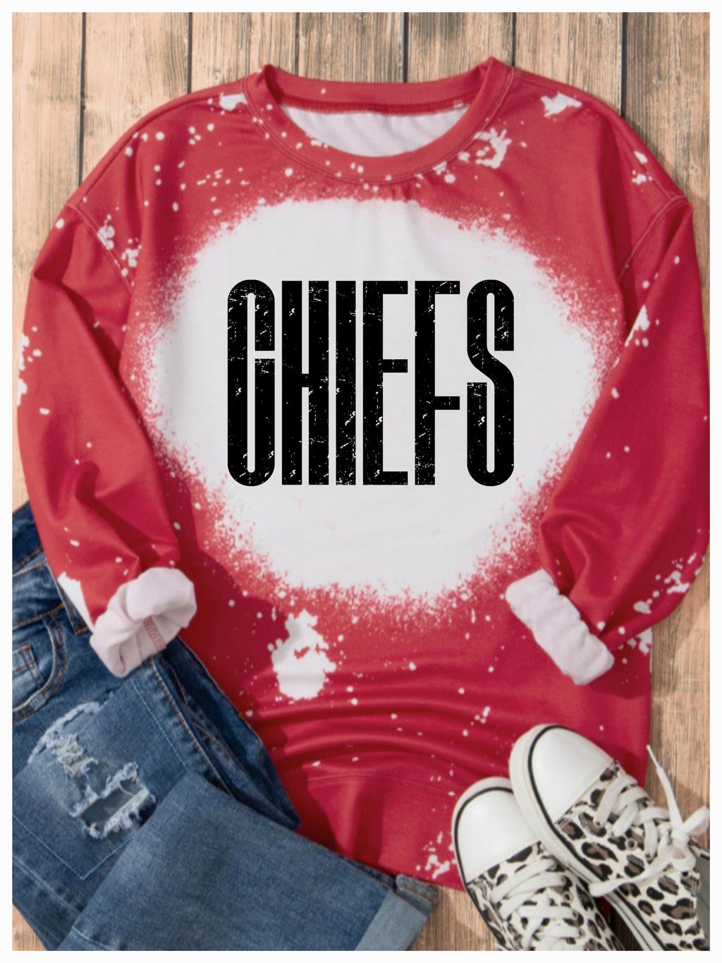 Bleached Performance Pullover Red *PREORDER*