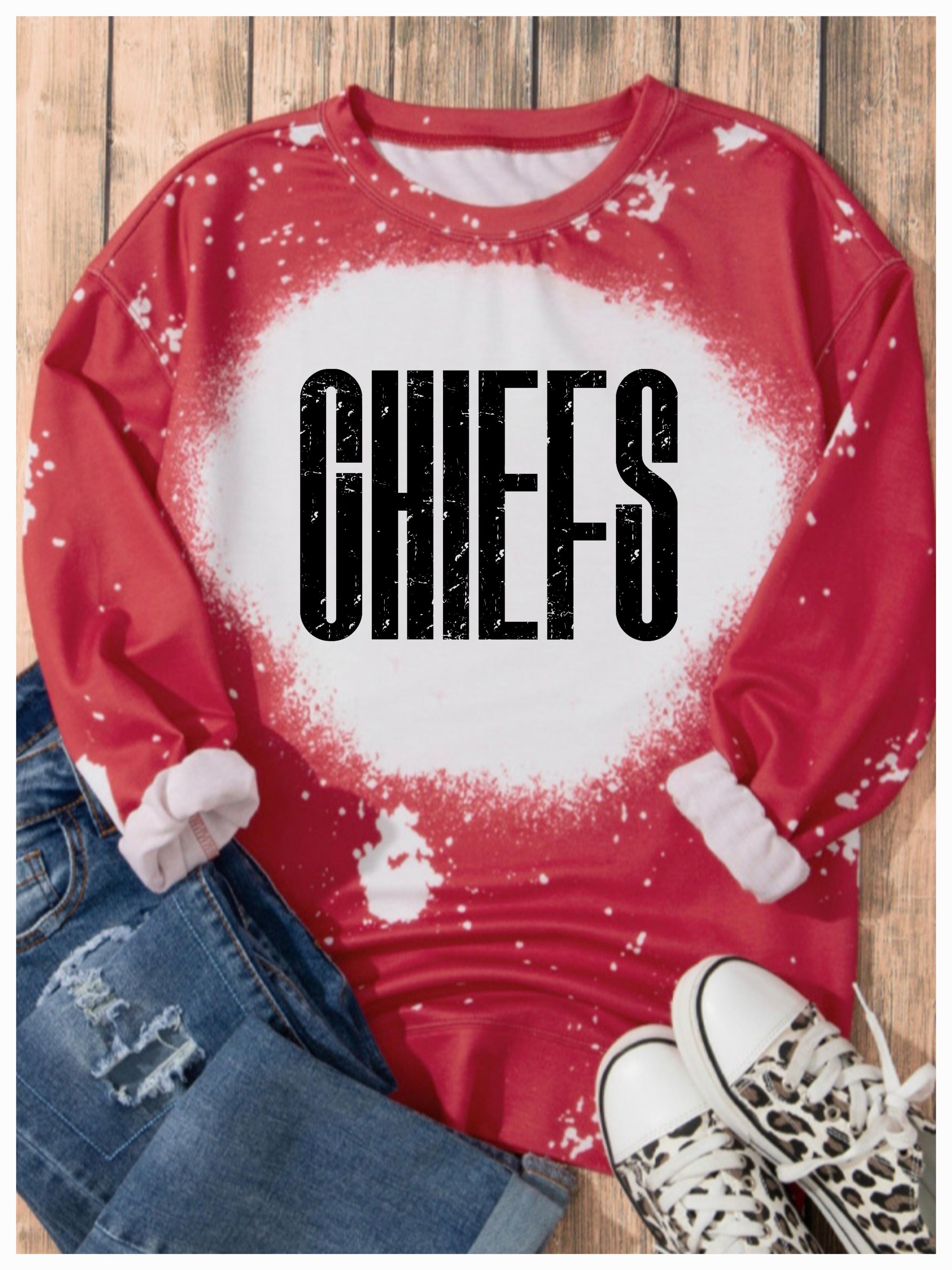 Bleached Performance Pullover Red *PREORDER*