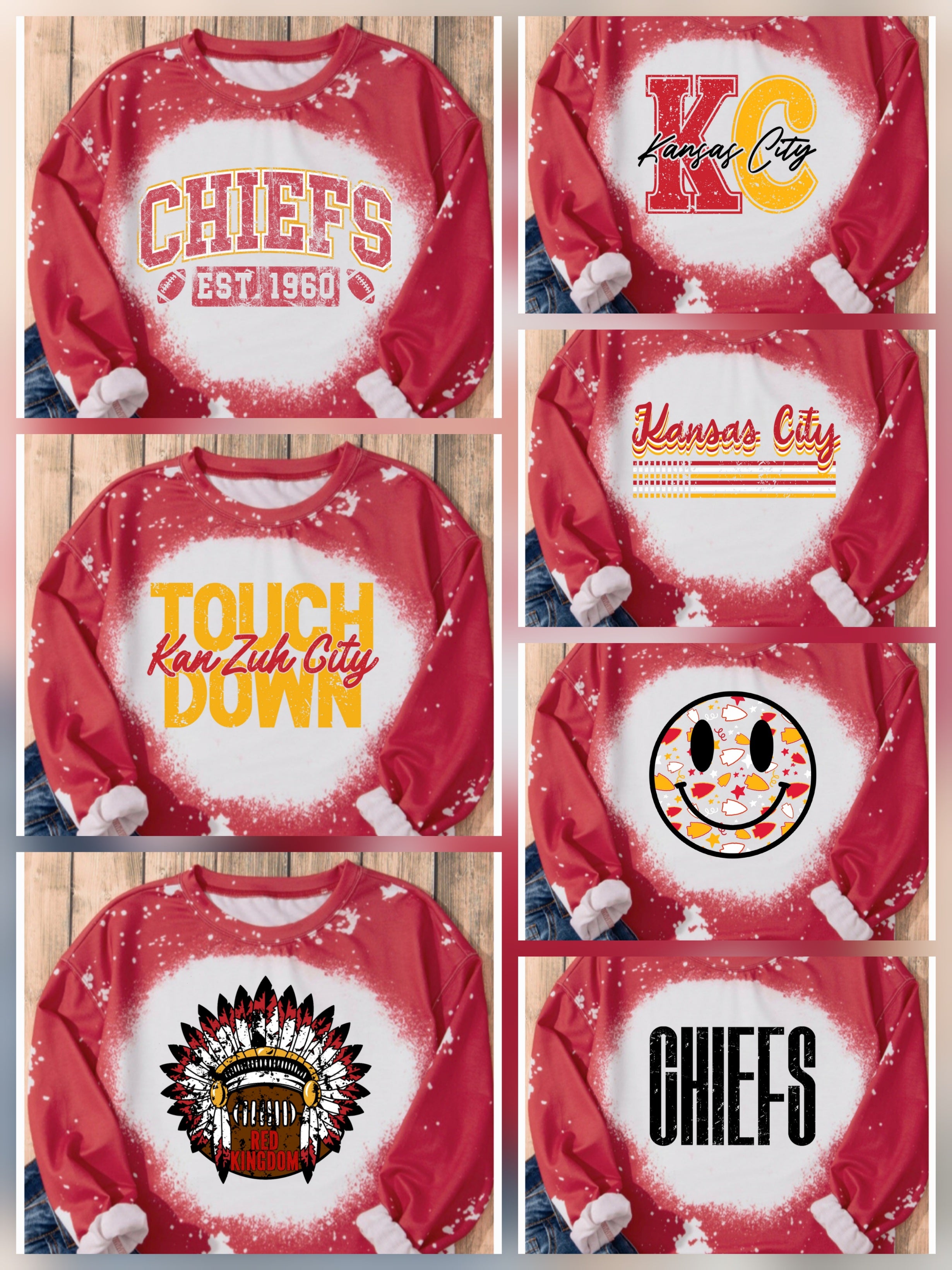 Bleached Performance Pullover Red *PREORDER*
