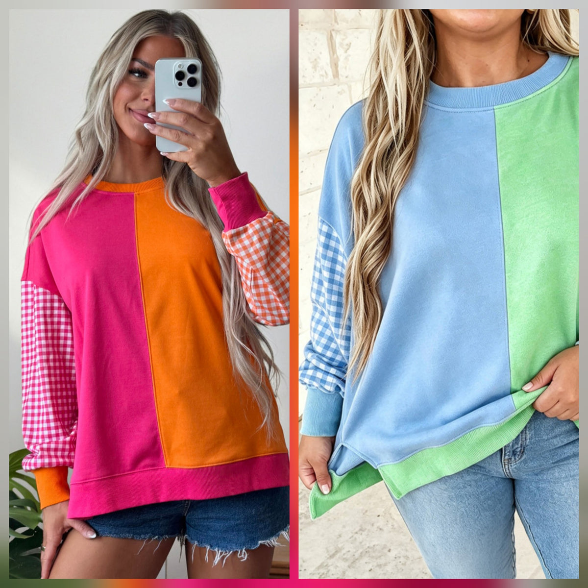 Side by Side Split French Terry Tunic *PREORDER*