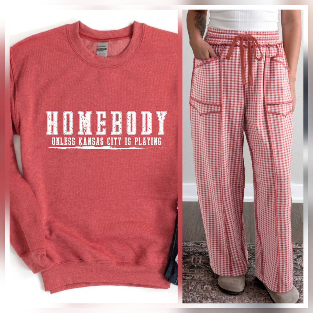 KC Heather Red Sweatshirt *PREORDER*