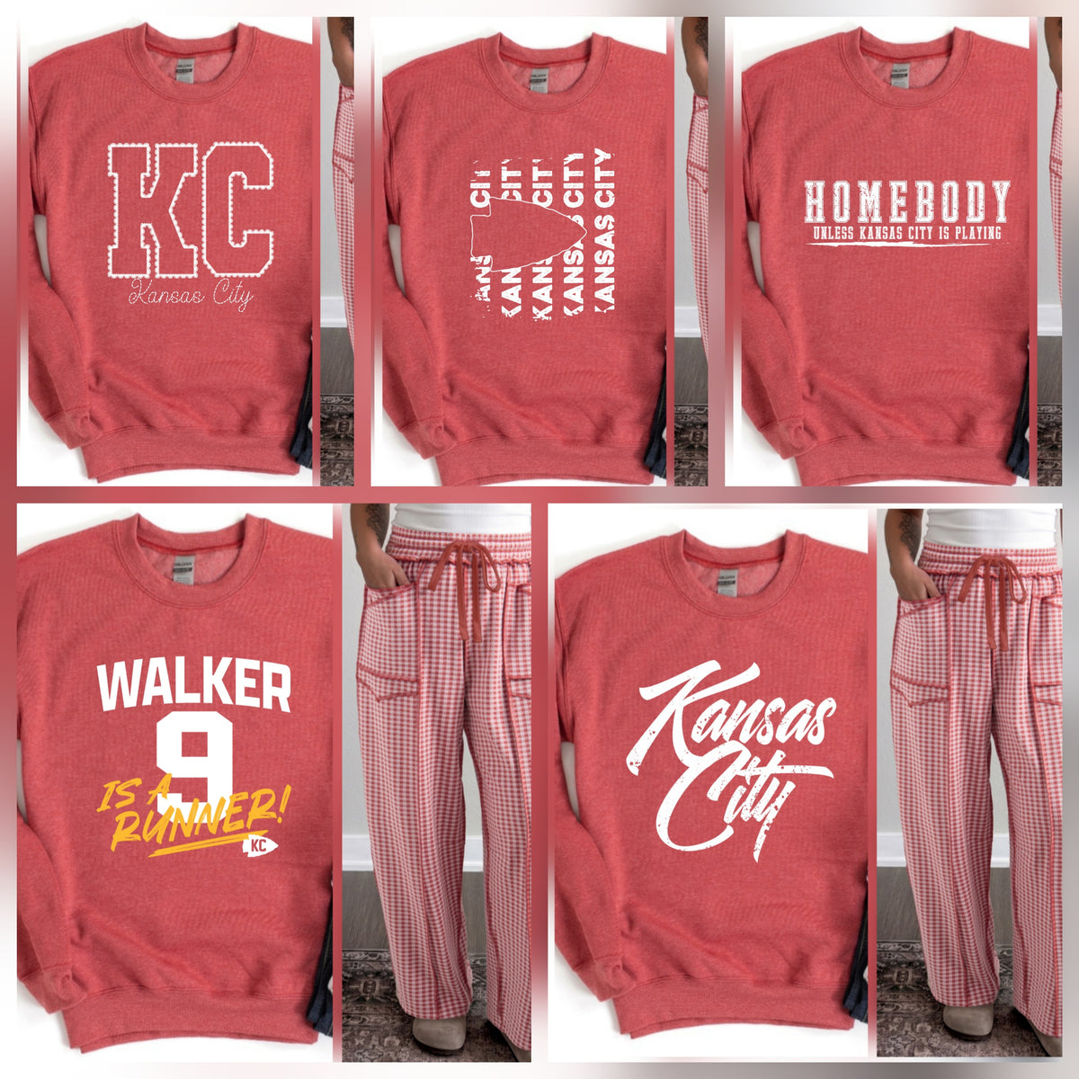 KC Heather Red Sweatshirt *PREORDER*