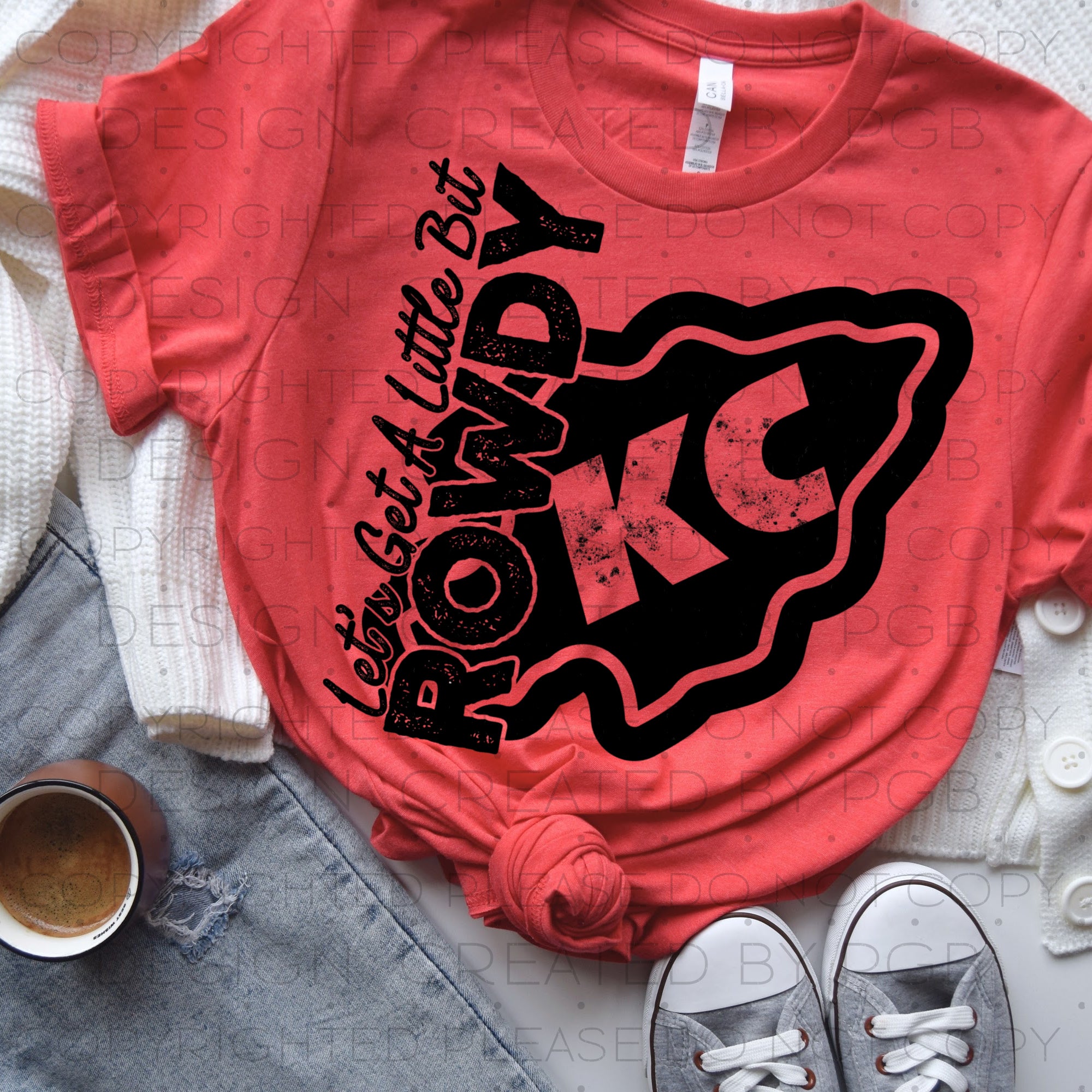 KC Rowdy Black Tee or Sweatshirt *PREORDER*