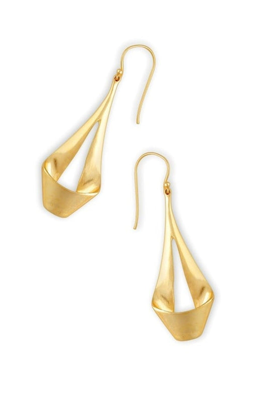 Myra Tarragon Gold Earrings