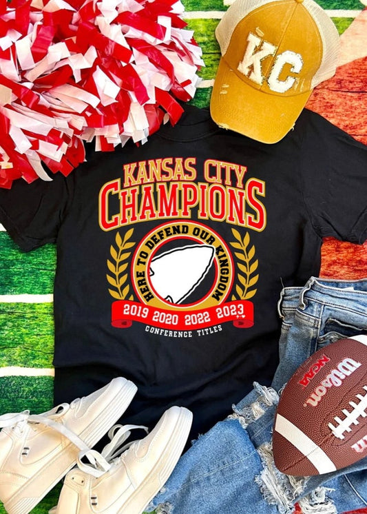 Black Champions Chiefs Tee