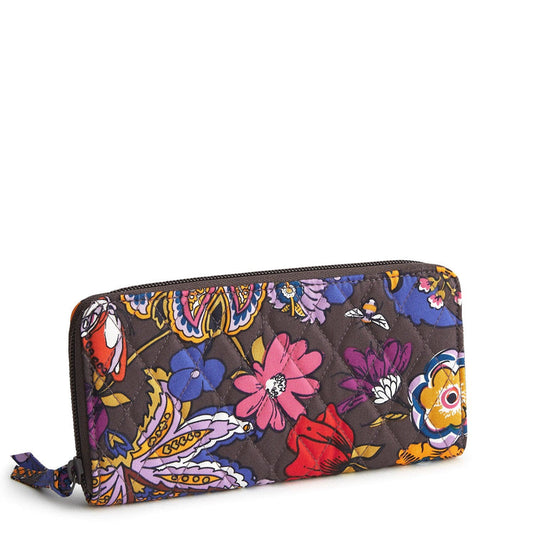 Vera Bradley Continental Wallet in Colorful Bouquet *Final Sale*