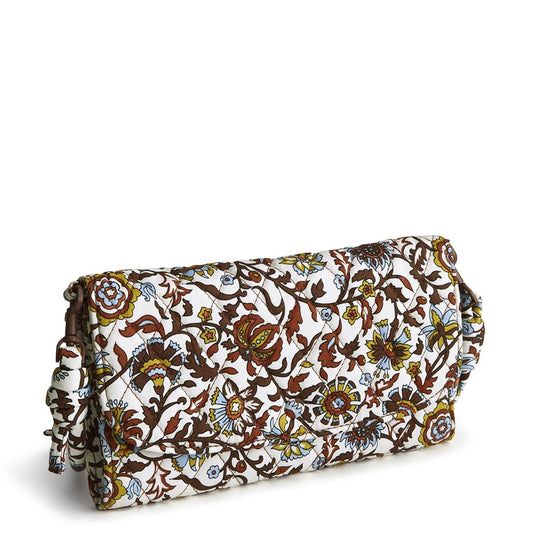 Vera Bradley Wildwood Wallet Crossbody in Marrakesh Vines Cream *Final Sale*