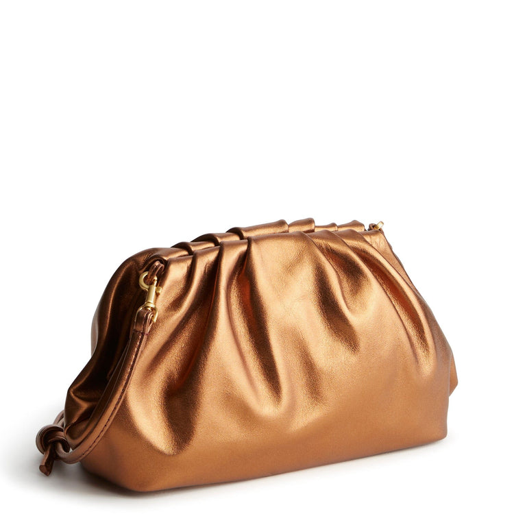 Taber Dumpling Bag Bronze Metallic Leather *Final Sale*