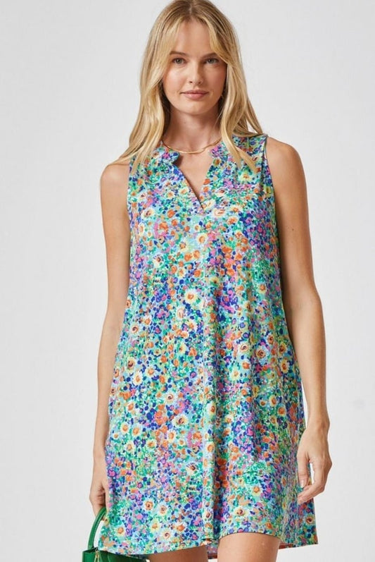 Dear Scarlett Lizzy Dress Watercolor Floral