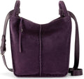 Los Feliz Slouchy Crossbody Aubergine Suede