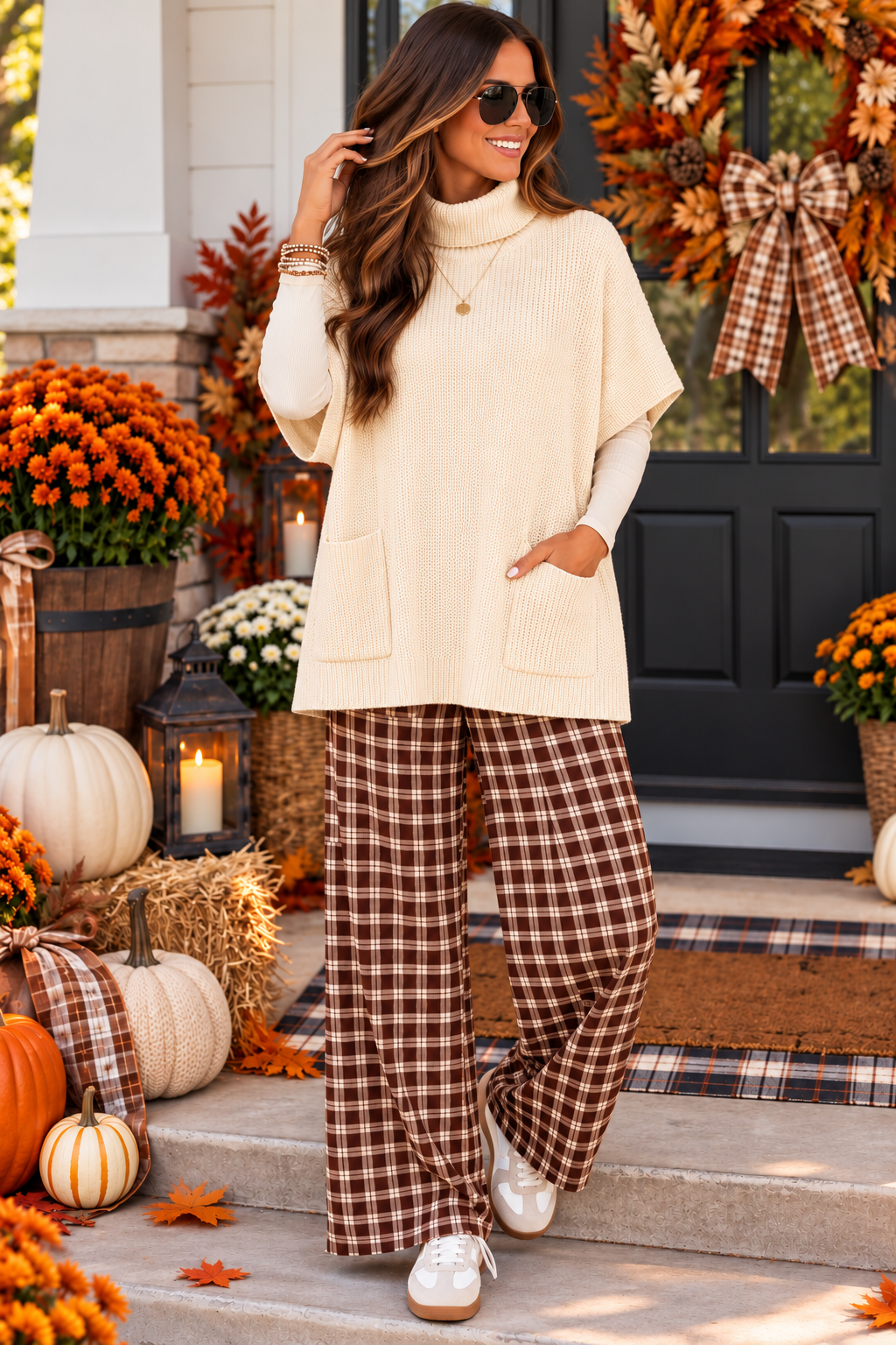 Turtle Neck Short Sleeve Tunic Sweater *PREORDER*