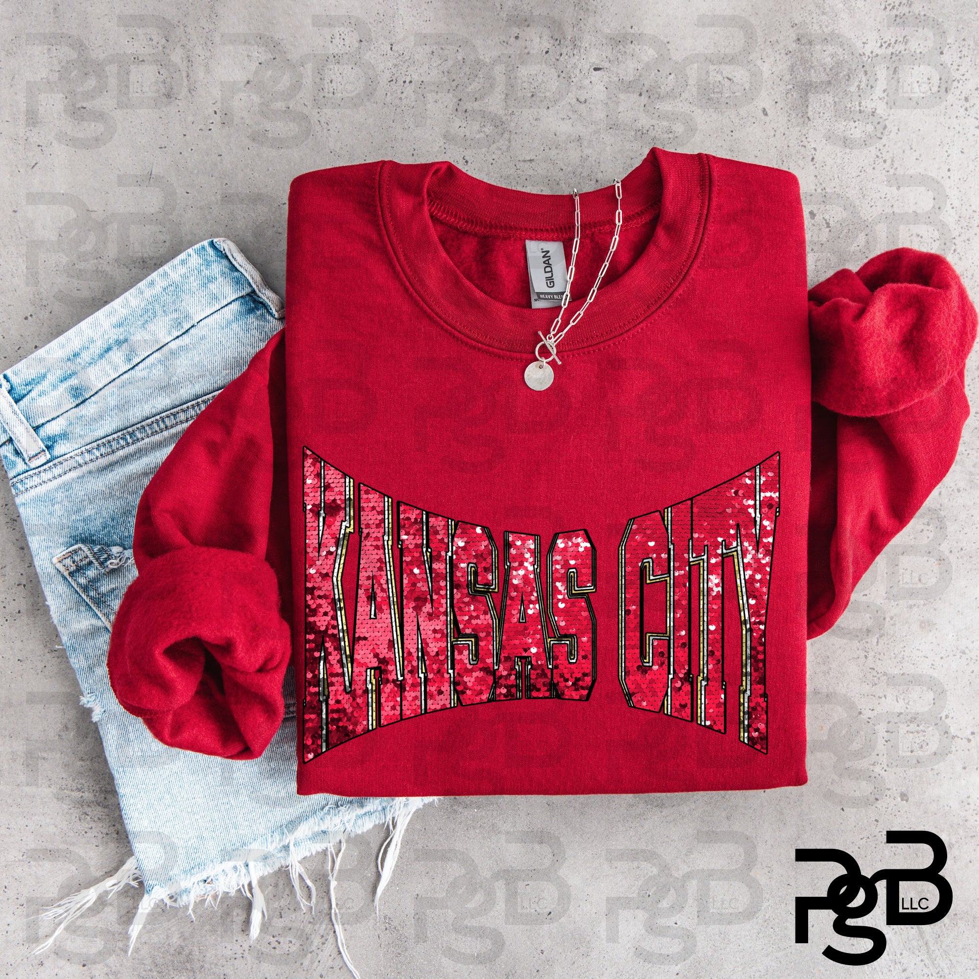 KC Faux Sequin Tee or Sweatshirt *PREORDER*