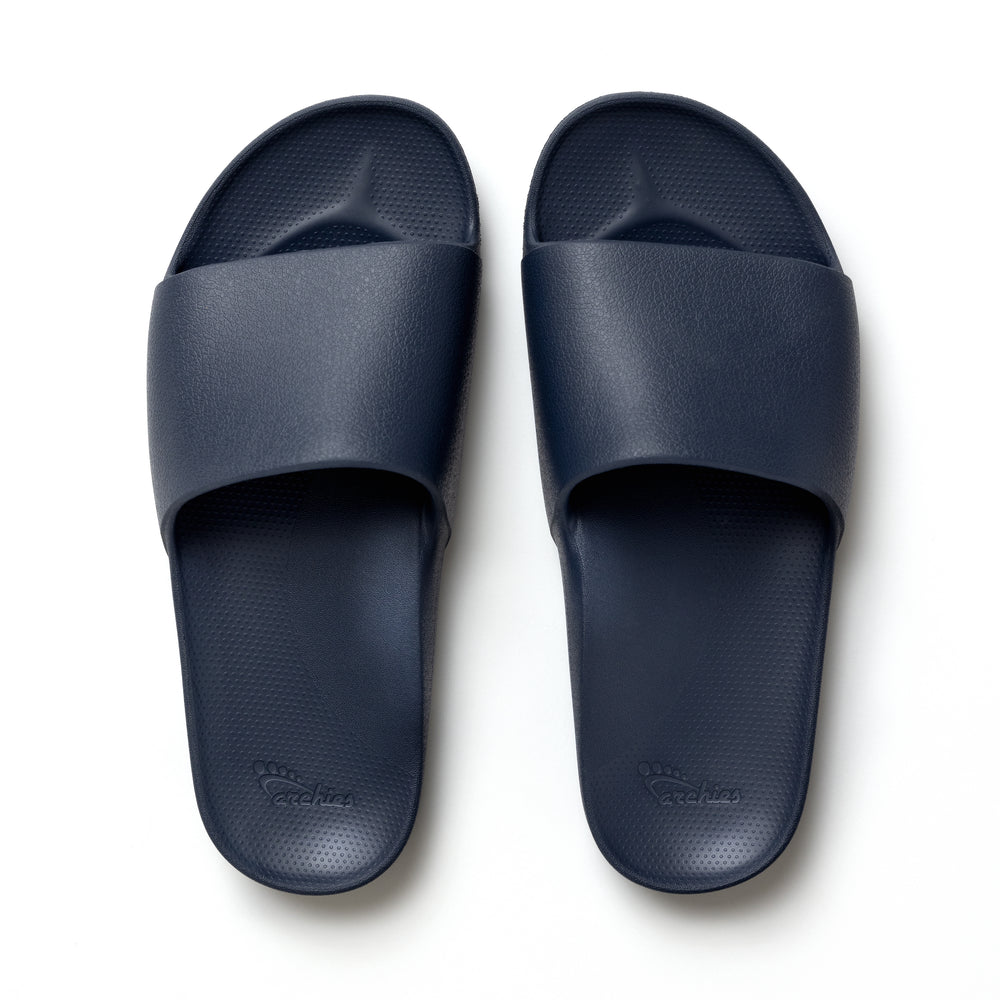 Archies Arch Support Slides IN STOCK Navy