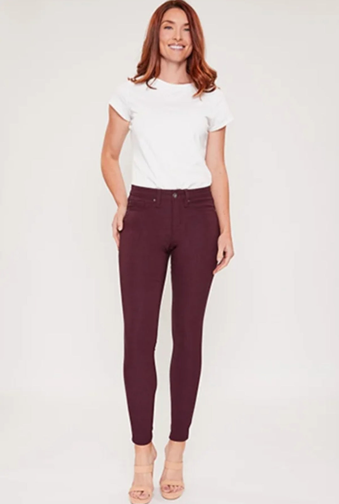 YMI Hyperstretch Skinny Burgundy