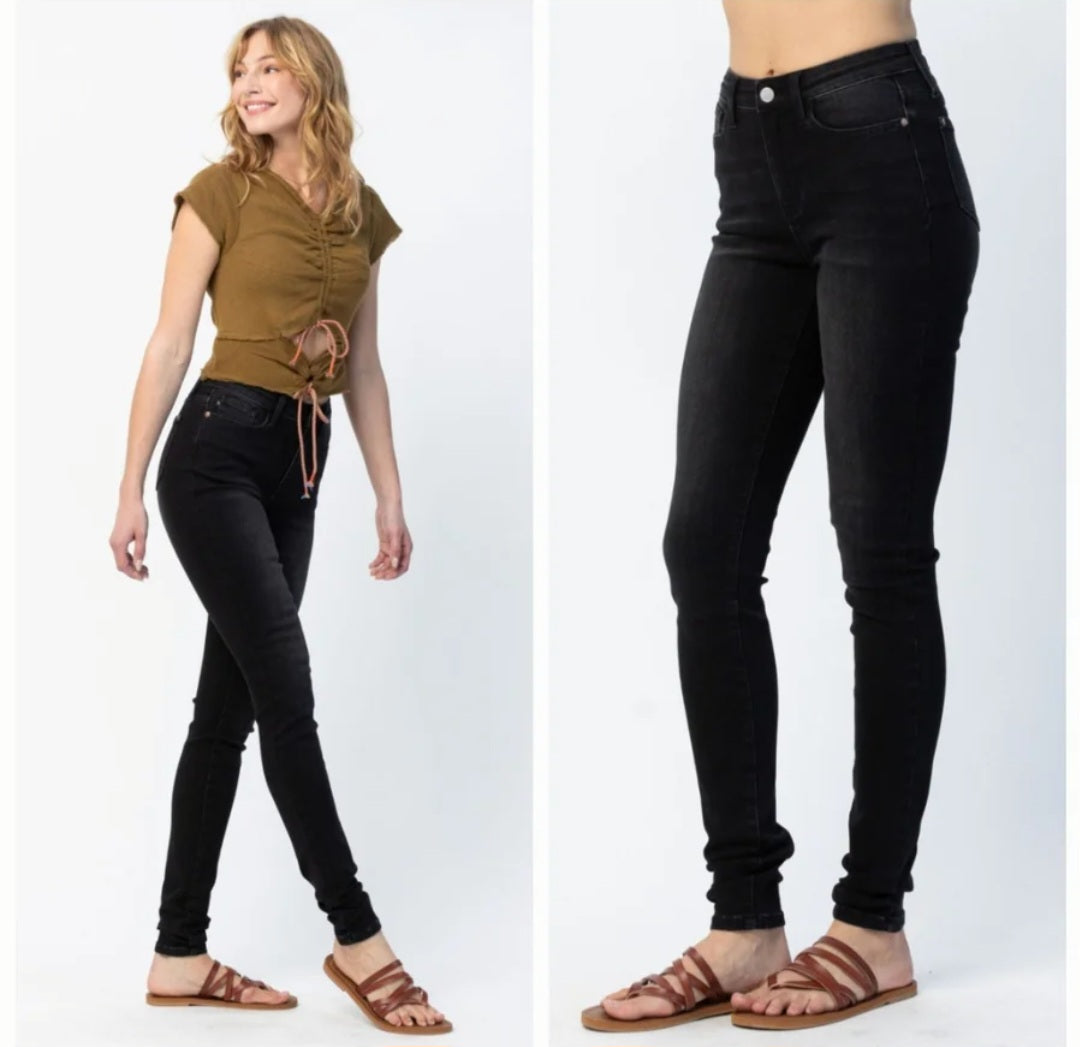 Judy Blue Black Skinny Long