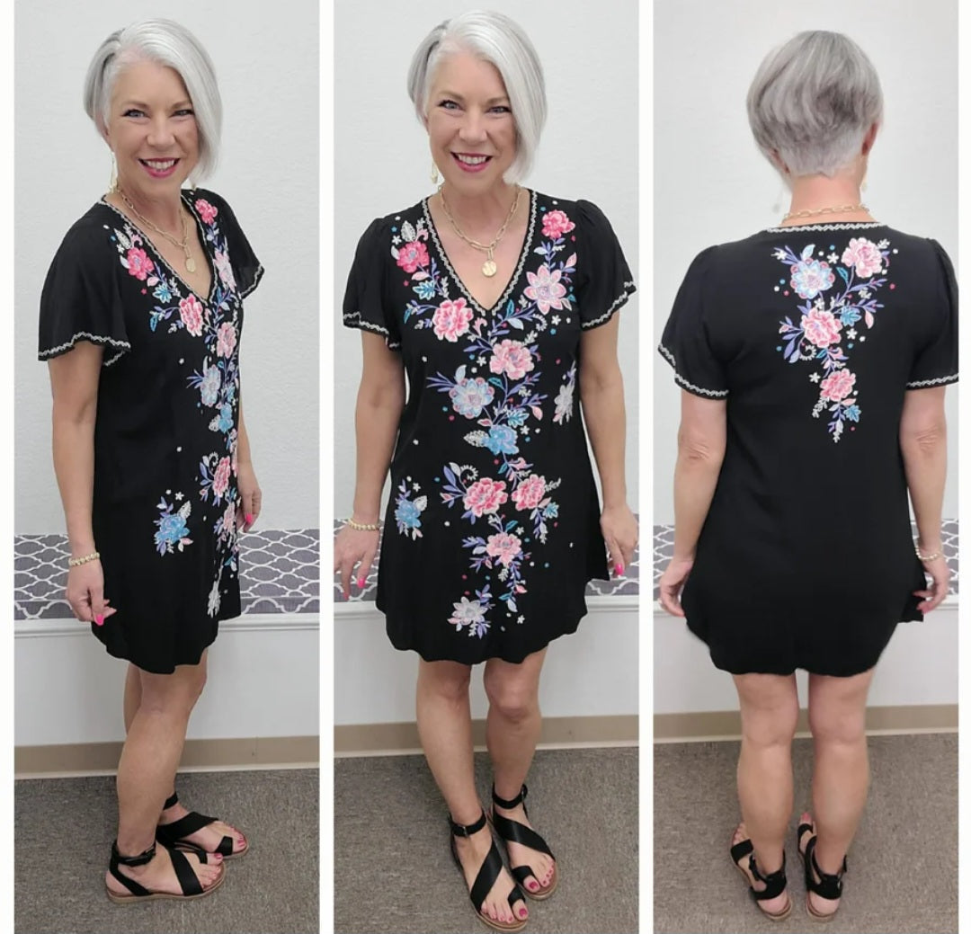 Rosie Embroidered Dress