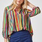 Lizzy Top in Colorful Stripes