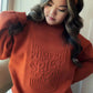 Embossed Pumpkin Spice Sweatshirt