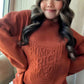 Embossed Pumpkin Spice Sweatshirt