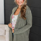 Urban Ribbed Cardigan Olive