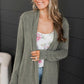 Urban Ribbed Cardigan Olive