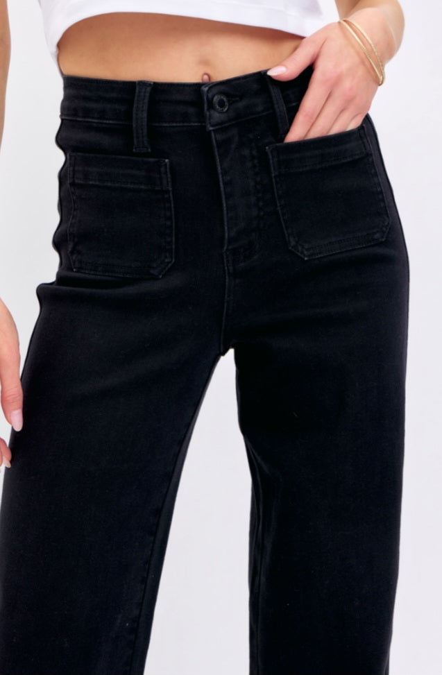 Judy Blue Pocket Perfection Black Straight Leg Jean