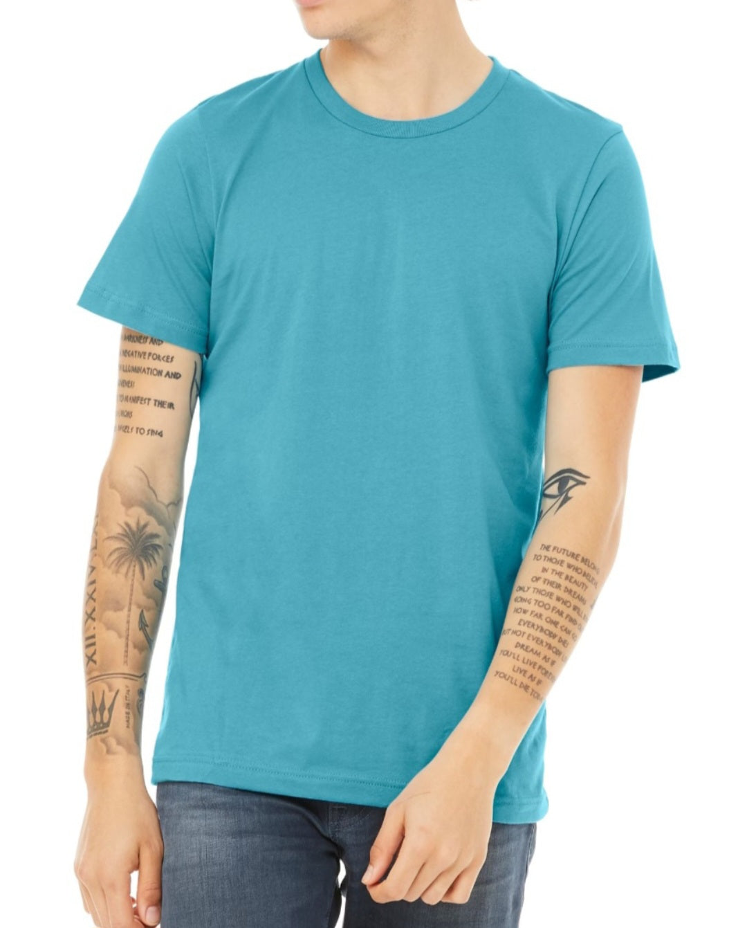 Bella Canvas Heather Aqua Tee