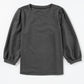 Puff Sleeve Top Grey