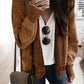 Chunky Honeycomb Cardigan Brown