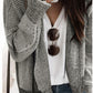 Chunky Honeycomb Cardigan Grey