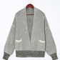 Chunky Honeycomb Cardigan Grey