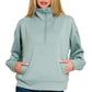 Scuba Zip Pullover Blue Grey