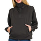 Scuba Zip Pullover Black