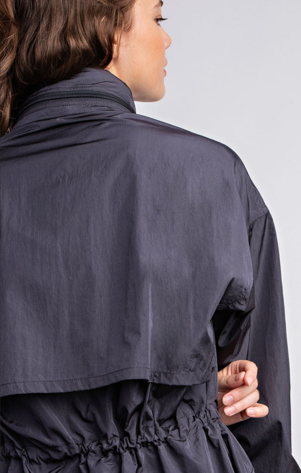 *DOORBUSTER* Rae Mode Parachute Long Sleeve Jacket Charcoal