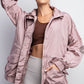 *DOORBUSTER* Rae Mode Parachute Long Sleeve Jacket Mauve