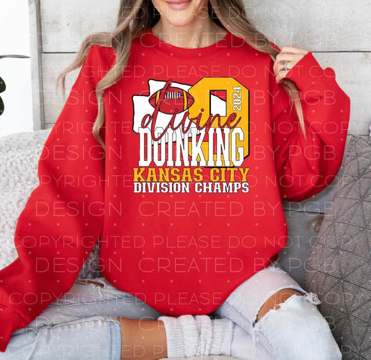 Doinking Division Champs Sweatshirt Red