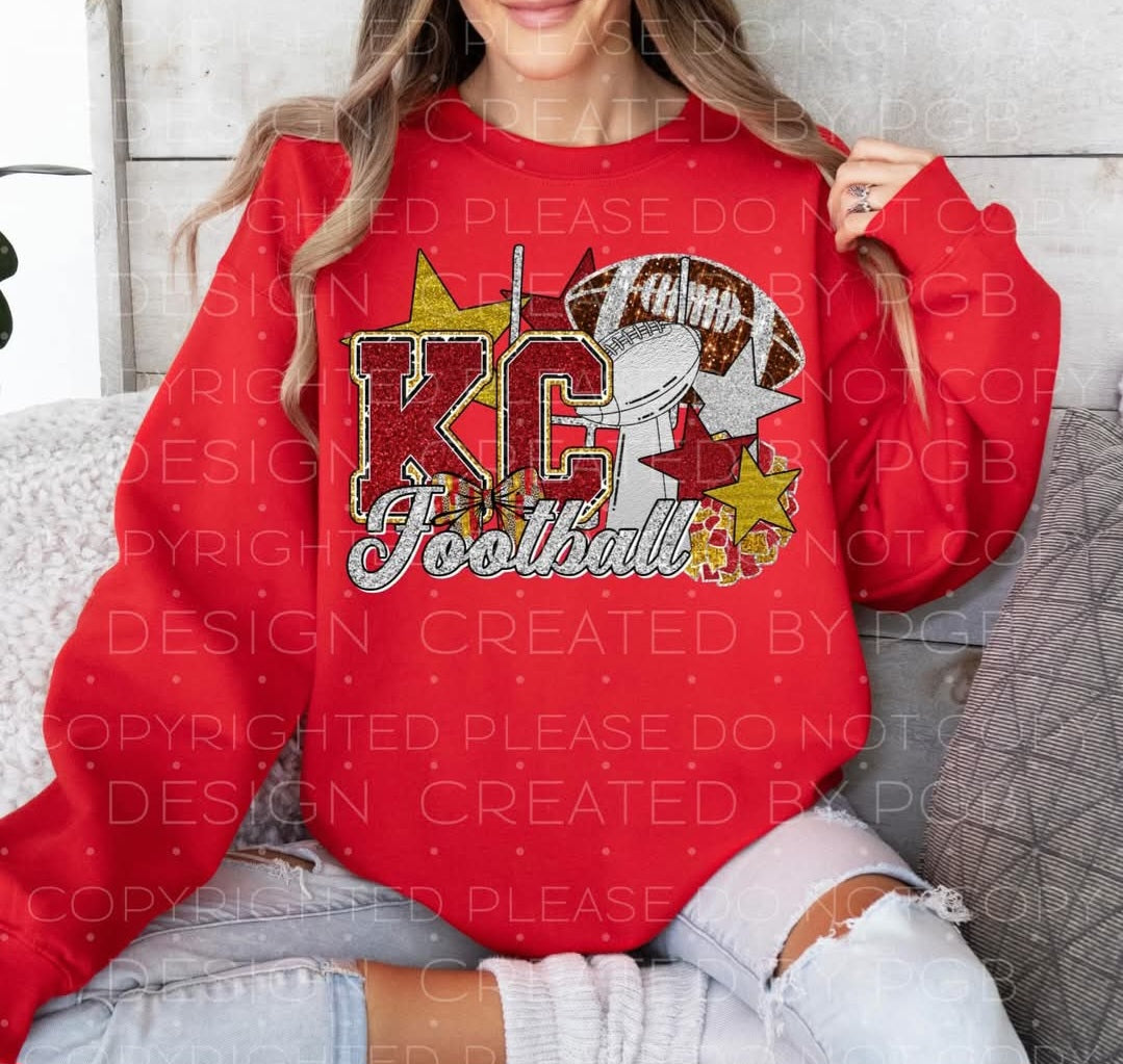 KC Football Stars Sweatshirt Red *PREORDER*