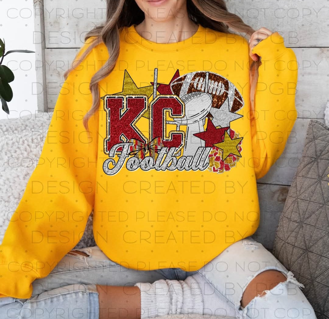 KC Football Stars Sweatshirt Gold *PREORDER*