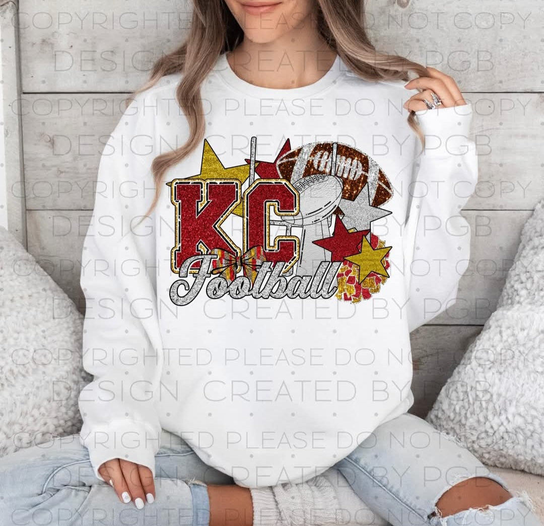 KC Football Stars Sweatshirt White *PREORDER*