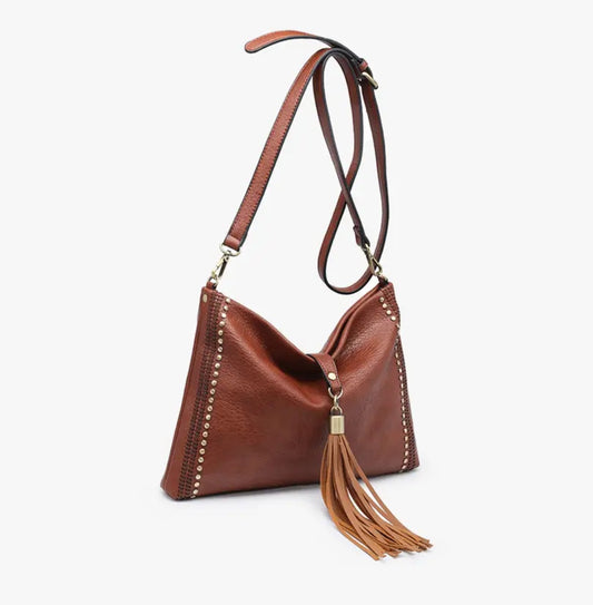 Tassel Crossbody Bag Camel