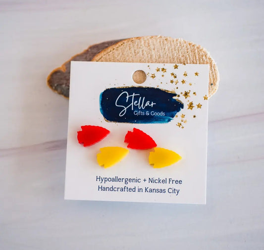 Retro Arrowhead Stud Earrings 2 Sets